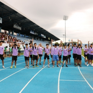 บรรยากาศการเข้าทดสอบความเหมาะสมกับตำแหน่ง นสต. (วิ่ง 1,000 เมตร)